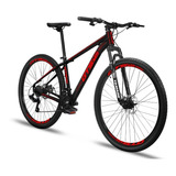 Mountain Bike Gts Pro M5 Techs Aro 29 21  21v Freios De Disco Mecânico Câmbios Shimano Cor Preto/vermelho