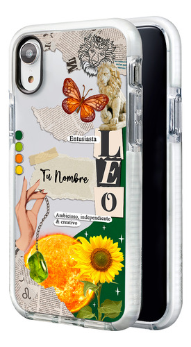 Funda Para iPhone Mujer Signo Zodiaco Leo Tu Nombre