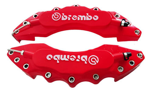 Par (2) Cubre Caliper Brembo 28cm Rojo