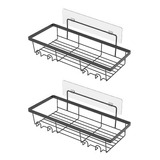 Organizador De Estantes Para Ducha, Paquete De 2 Adhesivos P