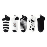  Calcetines O Medias Para Mujer Adorable Patrón De Vaca X5