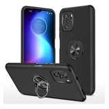 Funda Negra Silicona Anillo Para Xiaomi Redmi Note 10s