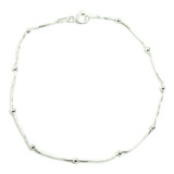 Pulseira Bolinha Prata Legitima 925