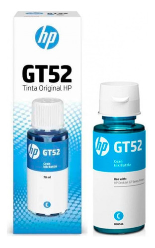 Tinta Hp Gt52 Cyan Original Sistema Continuo M0h55al