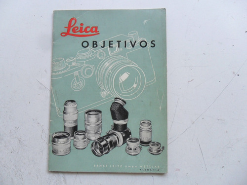 Manual Leica Camara Objetivo 1955 Folleto Antigua