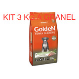 Kit 3 Kg Ração A Granel Golden Power Training Cães Filhotes