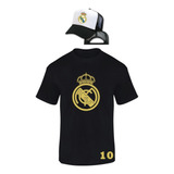 Combo Camiseta Y Gorra Real Madrid Autos Niños Y Adultos