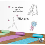 Kit Adesivo Decorativo De Parede Studio Pilates E Yoga