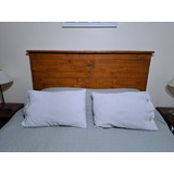 Respaldo Cama Sommier Madera Rustico