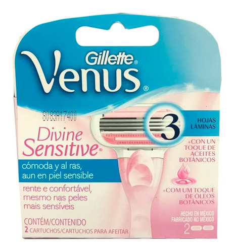 Repuesto Maquina De Afeitar Venus Divine X 2 Uds, Oferta