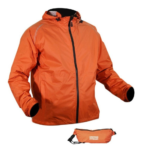 Campera Rompeviento Impermeable Bolso Nubus