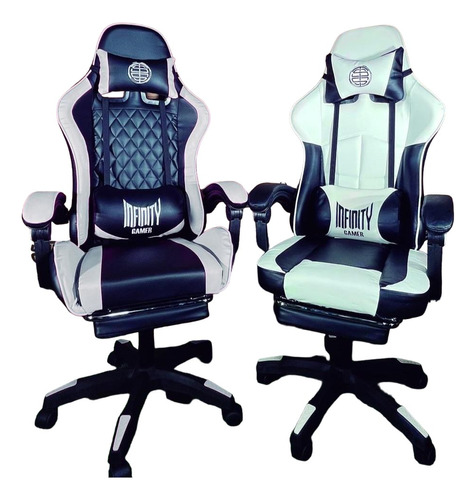 Silla Gamer Ergonómica, Reclinable Con Posa Pies 