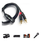 1pzs Cable De Audio Rca Macho A Hembra Xlr Canon