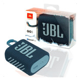 Alto-falante Jbl Go 3 Portátil Som Bluetooth Prova Agua Azul