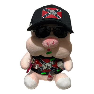 Peluche De Puerquito Cachimbero C\u002Faccesorios Lentes Y Gorr | Meses sin interés