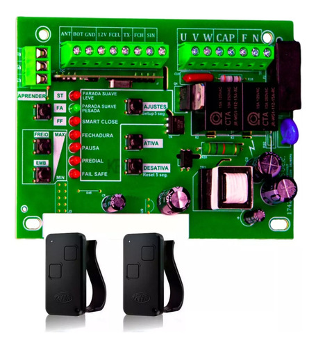 Central Placa De Comando Rossi Kx30fs + 02 Controle Ntx