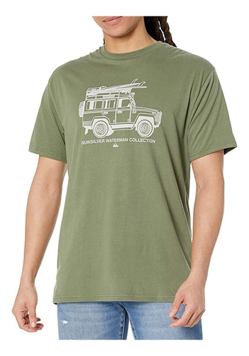 Polera Quiksilver Waterman Better Ways Hombre Green Olive