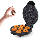 Mini Maquina Para Hacer Donas Para Desayunos, Refrigerios Color Negro