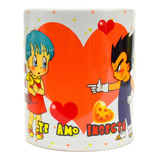 Taza De Ceramica, Dragon Ball, Para Pareja, Love, 11oz