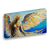 Cuadro Lienzo Canvas Angel Trazos Oleo Sala Comedor 25*30cm