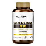 Coenzima Q10 200mg + Vitamina E Tcm Coq10 Nutrata 30 Caps