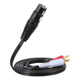 Cable De Audio.. 5m/5ft Divisor Estéreo Xlr Hembra.2 Rca M