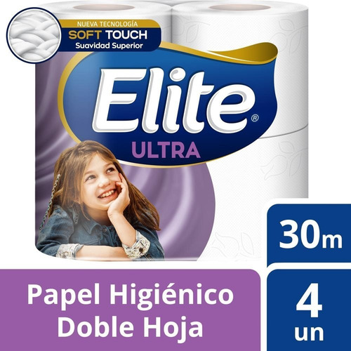 Papel Higiénico Doble Hoja Elite Soft Touch 4x30mts