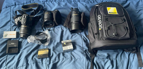 Kit Cámara Nikon D5200 Dslr 24.1 Mpx Cmos Negro