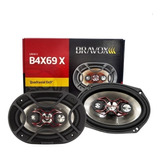 Kit Falantes Par Quadrixial  Bravox 6x9 B4x69 X Porta Malas