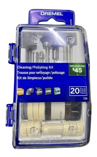 Kit Juego De Accesorios Para Pulir Dremel 20 Piezas 726 Aa