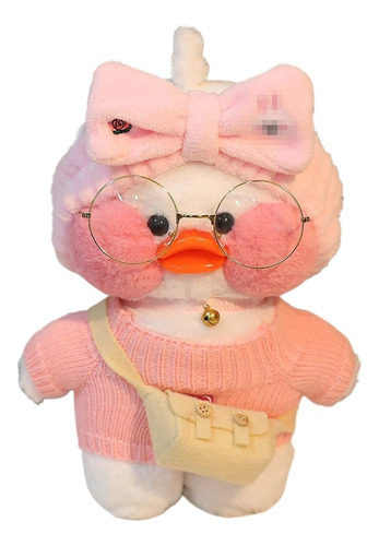 Pato Lalafanfan Duck Pelúcia 30cm Acessório Boneca Urso Fofo