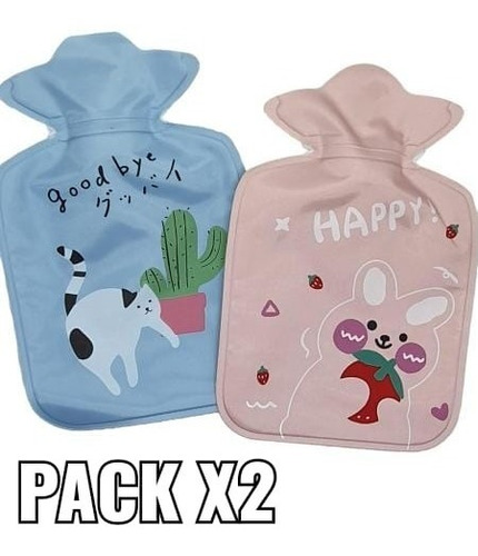 Pack X2 Guatero Bolsa Agua Caliente Invierno Dolores 420ml