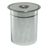 Lixeira Pia Cozinha Embutir Granito Inox 5 Litros Cor Prateado