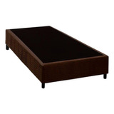 Cama Box Base Solteiro Suede Marrom (78x20)costa Rica