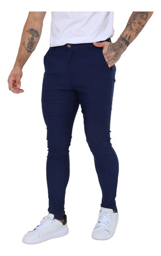 Calça  Masculina Alfaiataria Social Super Skinny Premium