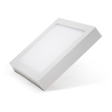 Plafon Sobrepor Quadrado 21x21cm 18w 3.000k Quente - Opus Cor Branco