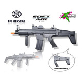 Airsoft Marcadora Bbs 6mm Electrica Negro Fn Scarl Xtreme P