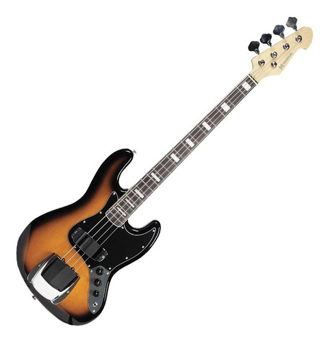 Baixo 4 Cordas Michael Jazz Bass Bm675n Sunburst Black