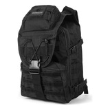 Mochila Morral Hunter Militar Masherland De 35l Color Negro Liso