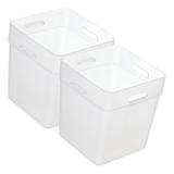 2x Caja Organizadora Para Refrigerador, Caja De Blanco