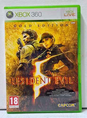 Jogo Resident Evil 5 Gold Edition Xbox 360 ( Semi-novo )