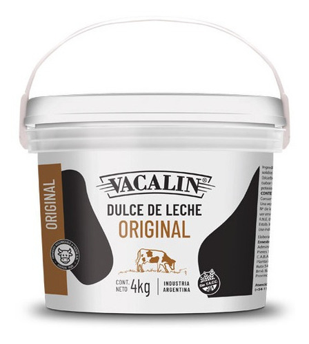 Vacalin Dulce De Leche Original X 4 Kg