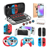 Kit De Accesorios Funda Para Nintendo Switch Oled 18 En 1