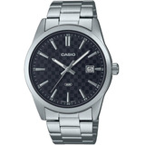 Reloj Casio Análogo Mtp-vd03d-1a Hombre Acero Fondo Negro Mtp-vd03d-1a