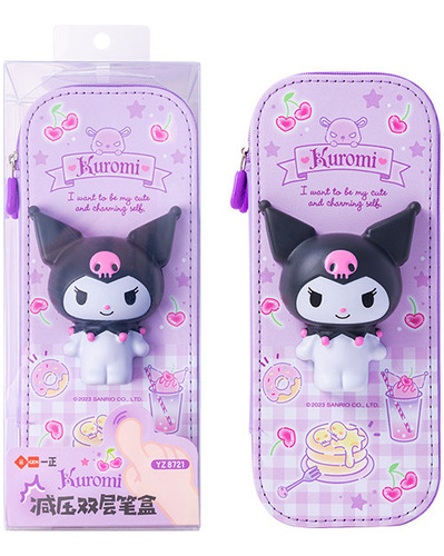 Sanrio Pu Estuche De Lápices De Gran Capacidad Kawaii