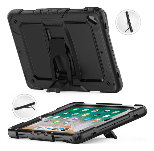 Funda De Silicona Resistente Para iPad  Cubierta De 3 Capas