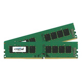 Crucial 16gb Ddr4 2400 Mhz Udimm Memory Kit (2 X 8gb)
