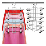 Clothes Rack, Trouser Rack, Space Saving Closet Organizer