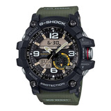 Reloj Casio Mudmaster Gg-1000-1a3dr Verde Brújula Termometro