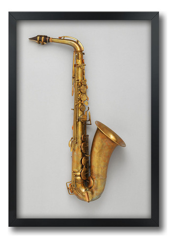 Quadro Saxofone Sax Saxophone Com Moldura A1 84 X 60 Cm D